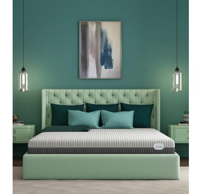  Wolke King Size Dual Comfort Contour HR Foam & PU Latex 6 Inch Mattress (78X72X6)