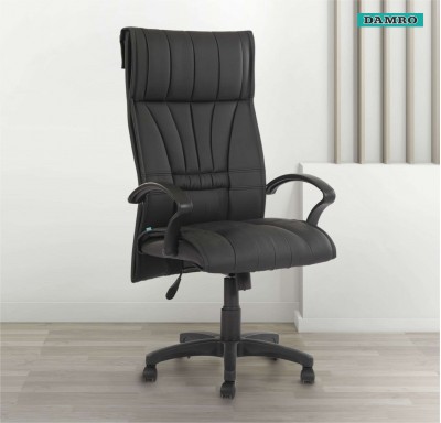 Peta High Back Chair Leatherette - Black