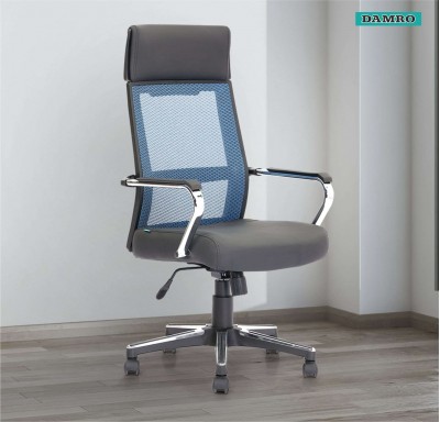 Maven High Back Chair Leatherette/Mesh Fabric - Blue