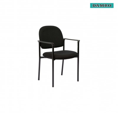 Damro Foster Visitor Chair Fabric Black