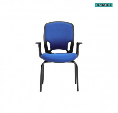 Damro Ebony Visitor Chair Fabric Blue