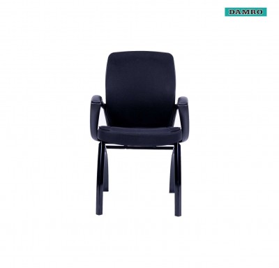 Damro Navy Visitor Chair Fabric Black