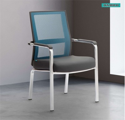 Damro  Visitor Chair Mesh Fabric/Leatherette Blue