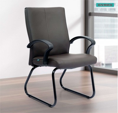 Damro Ivon Visitor Chair Leatherette  Brown