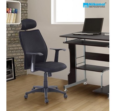 Blaze High Back Chair Mesh Fabric - Black