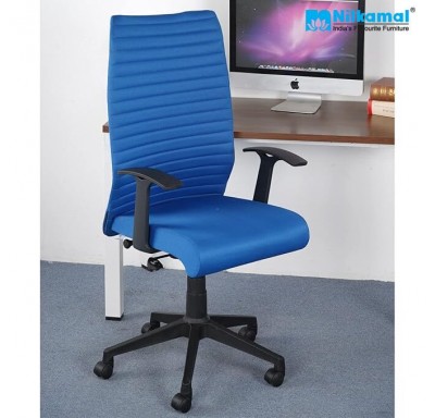 Thames Neo High Back Chair Fabric - Blue