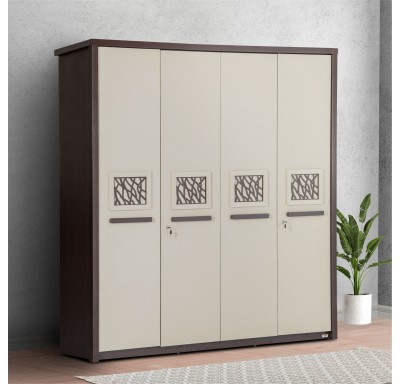 Avon 4 Door Wardrobe - 77"x 73"x21.5"  